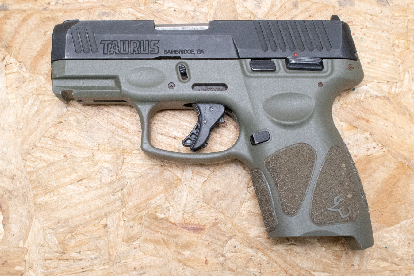 TAURUS G3C 9mm Police Trade-In Pistol with Green Frame (Magazine Not Included)